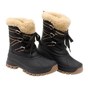 Storm by Cougar Womens Fresno Snow Boots US 7 EU 37 Black Waterproof NIB